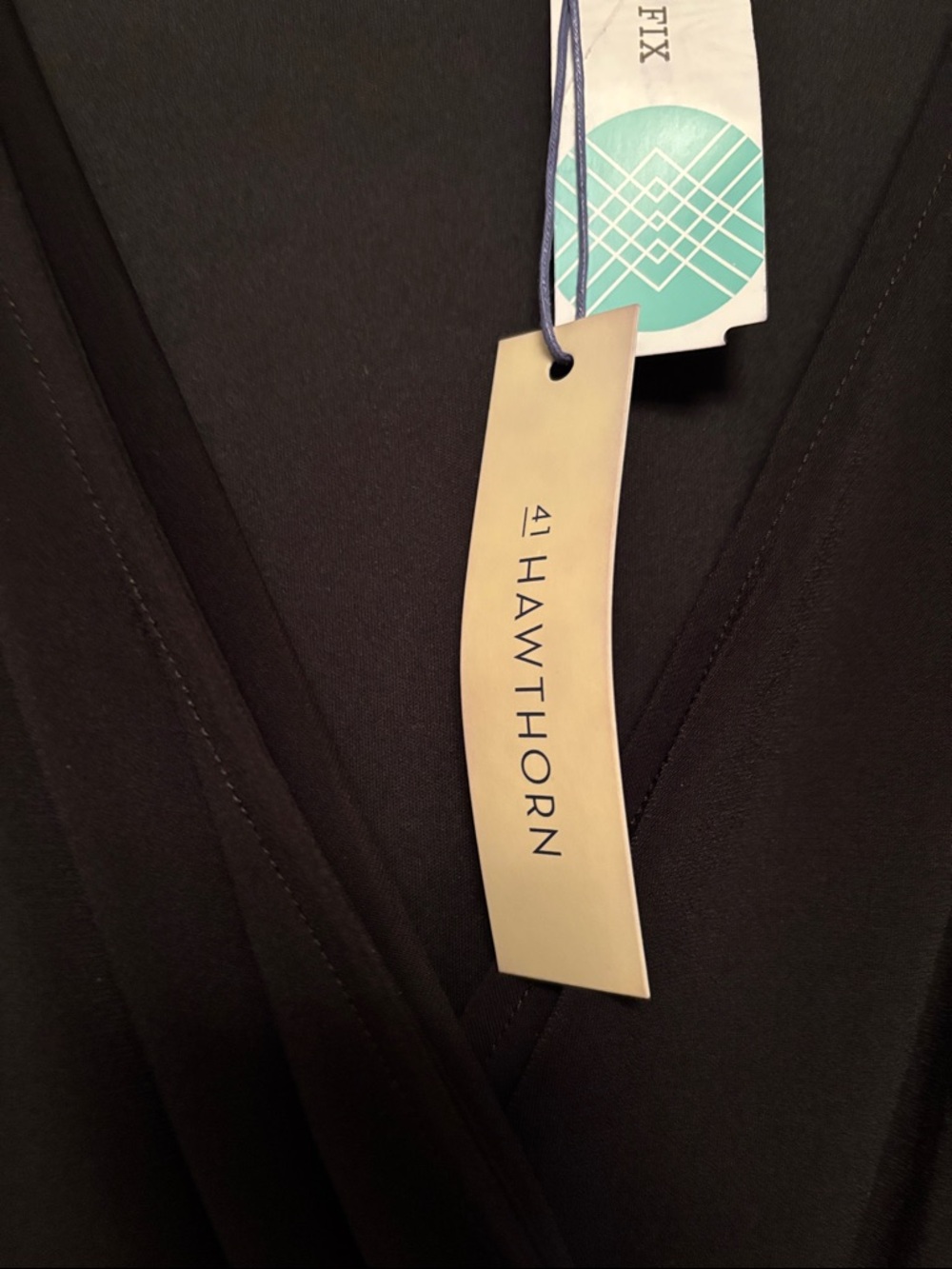 41 Hawthorn Black Sleeveless Wrap Midi Dress with Self-Tie Waist - Picture 2 of 6